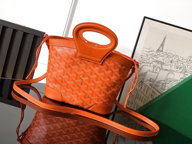 Goyard Calfskin Leather Tote Bag PM 00249 orange
