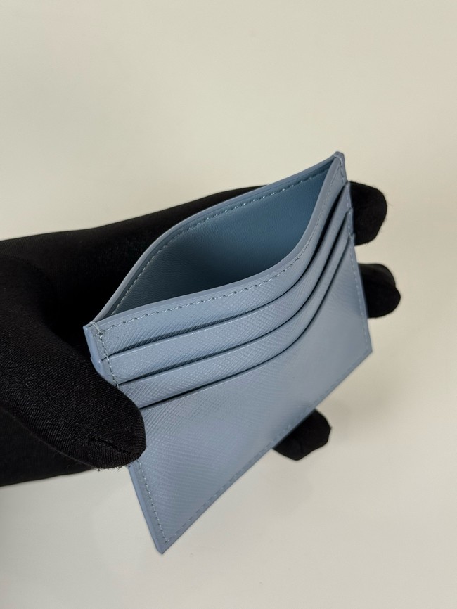 Prada Card Holder 1MC025 blue&Silver