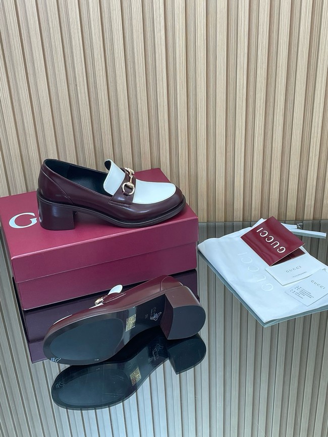 Gucci Womens heeled loafer with Horsebit 45109-2