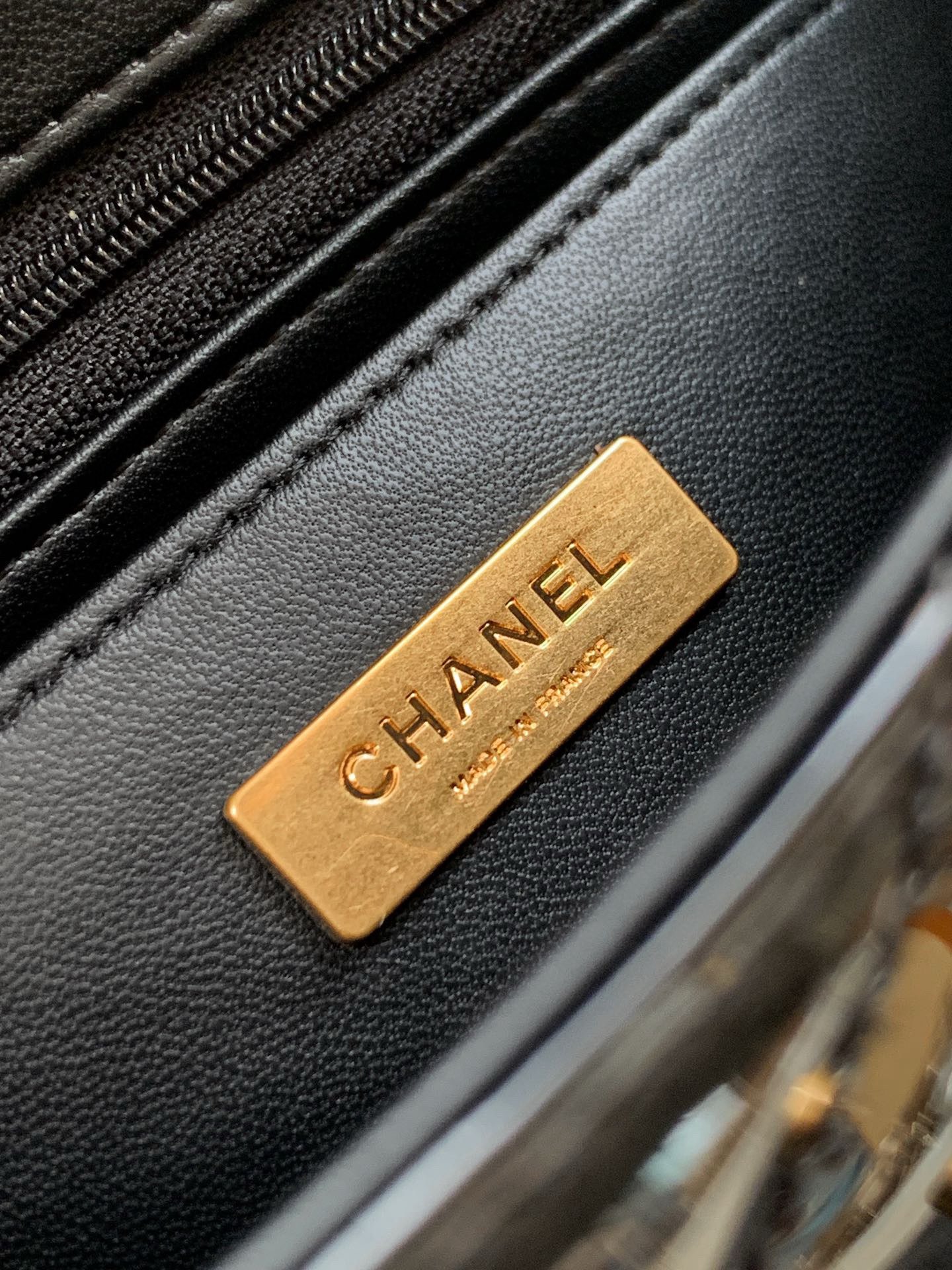 Chanel 25K Original Patent Leather Top Handle Bag  A6320 Black