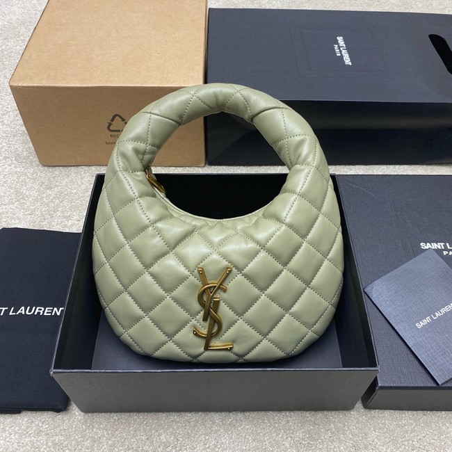 Saint Laurent ICARINO in quilted nappa 851689 light green