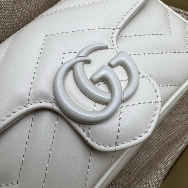 Gucci GG Marmont mini shoulder bag 699757 white