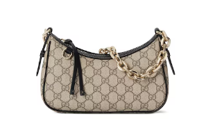 Gucci GG Emblem small shoulder bag 847447 black