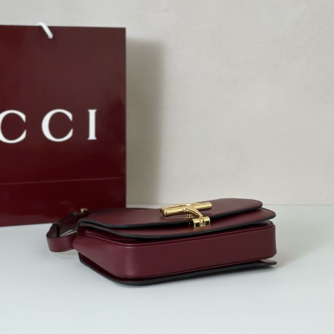 Gucci Siena small shoulder bag 846705 Rosso Ancora red
