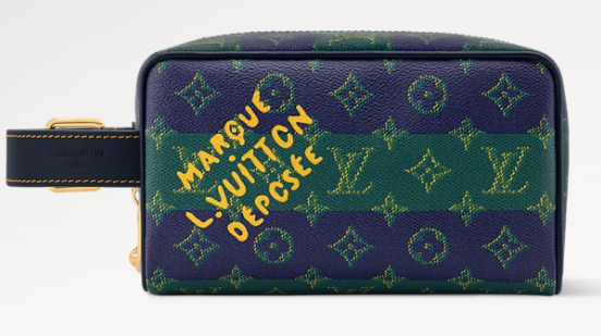 Louis Vuitton Locker Dopp Kit M25902 Blue Stripes Louis Vuitton Locker Dopp Kit M25902 Blue Stripes