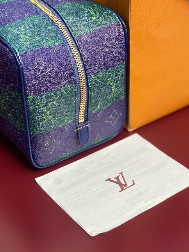 Louis Vuitton Locker Dopp Kit M25902 Blue Stripes