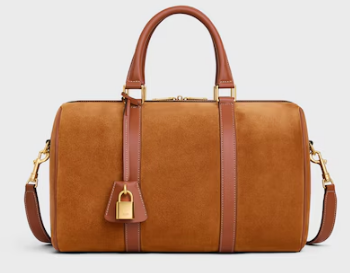 Celine LARGE BOSTON in SUEDE CALFSKIN 121323 TOBACCO Celine LARGE BOSTON in SUEDE CALFSKIN 121323 TOBACCO