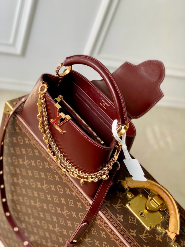 Louis Vuitton Capucines East-West Mini M25473 Grenat Red