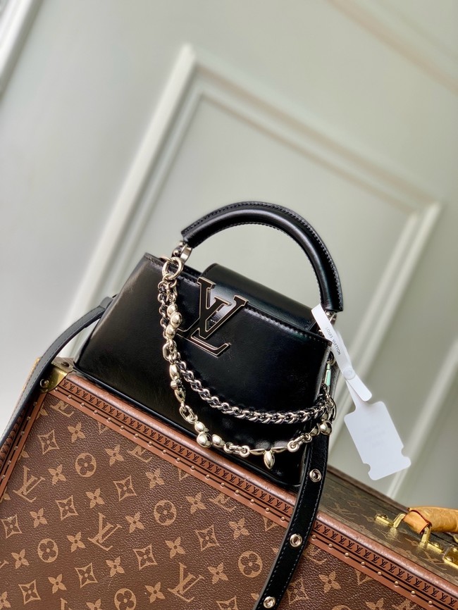 Louis Vuitton Capucines East-West Mini M25473 black