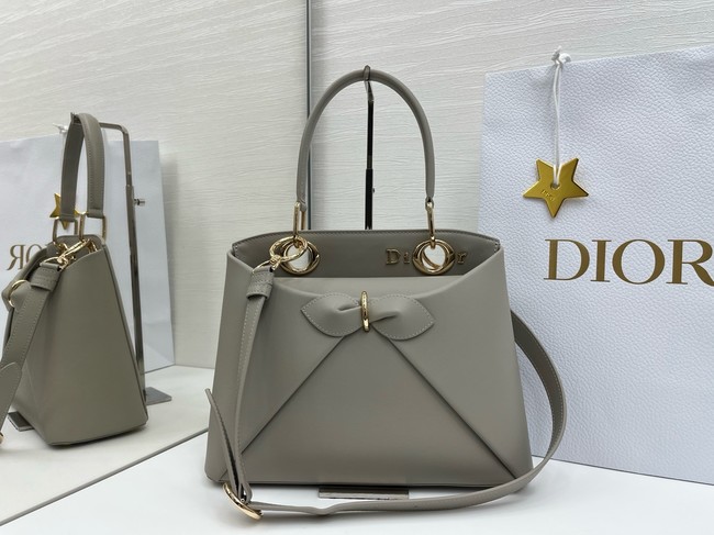 Dior Calfskin Tote Bag 6598 gray