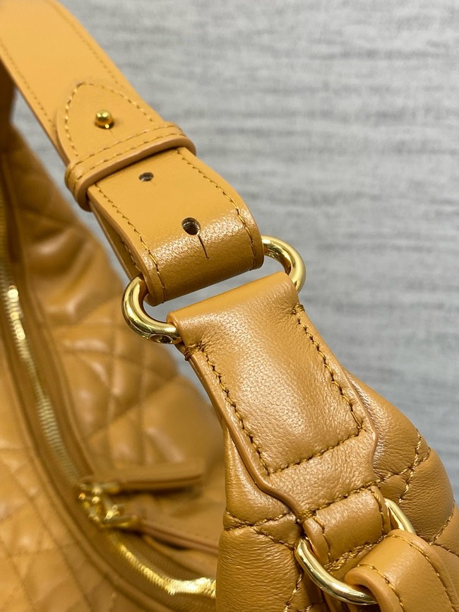 Dior Large D-Dream Bag Macrocannage Lambskin M6322 tan