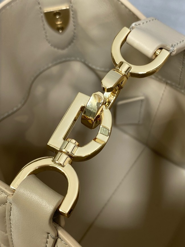 Dior Toujours Vertical Nano Tote Bag Macrocannage Calfskin S6100 beige