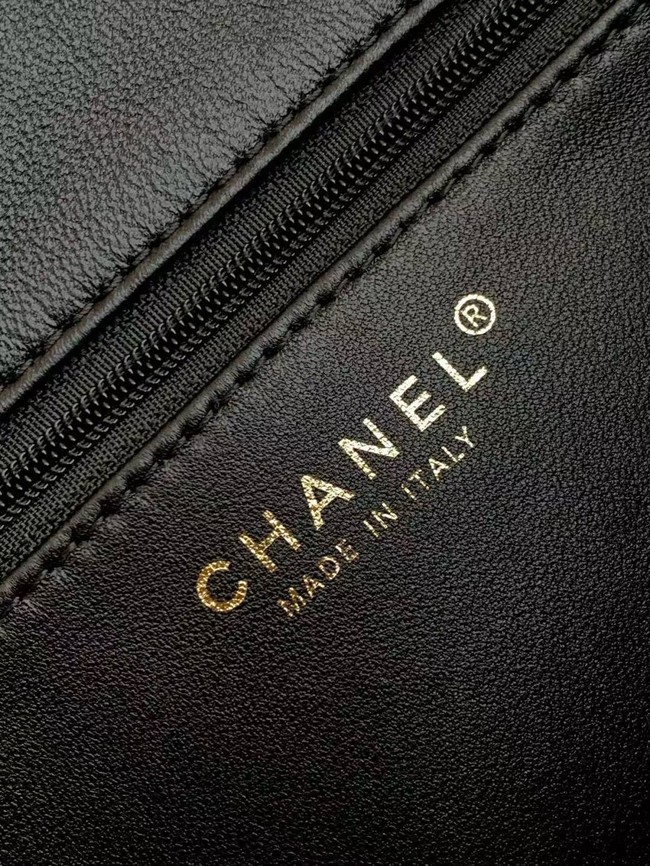 CHANEL Small Shoulder Bag Lambskin AS5149 black