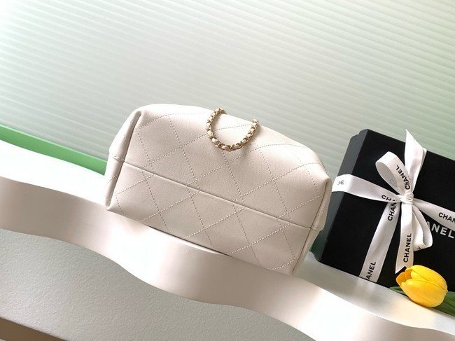 CHANEL Hobo Handbag AS5976 Light Beige