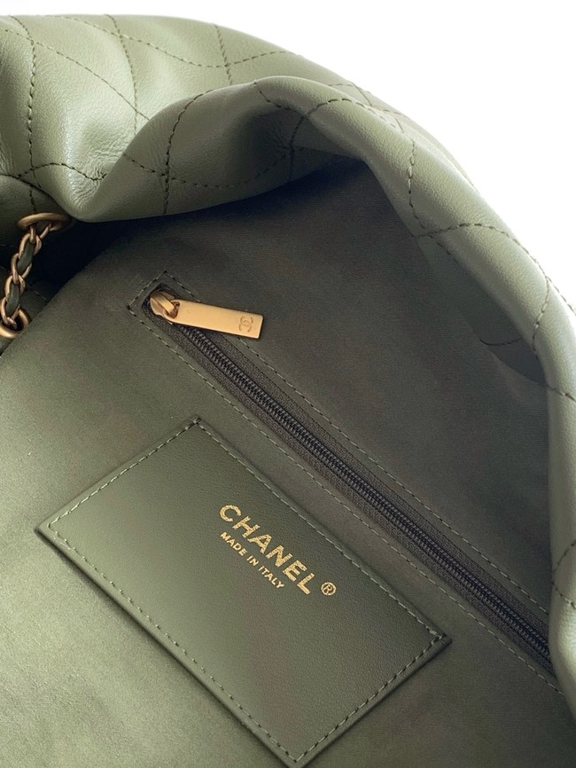 CHANEL Large Hobo Bag AS5967 green