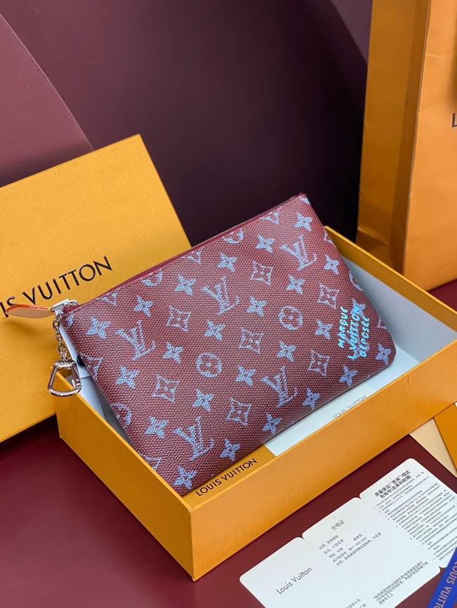 Louis Vuitton NEW Key Pouch M M27109 burgundy