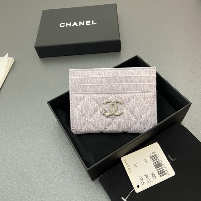 Chanel Classic Card Holder AP4814 light gray