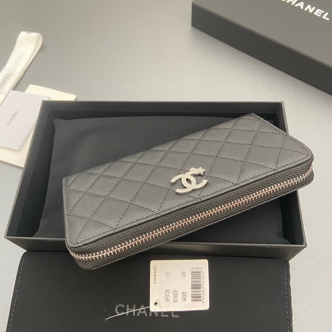 Chanel Classic Zipped Wallet 3726 black