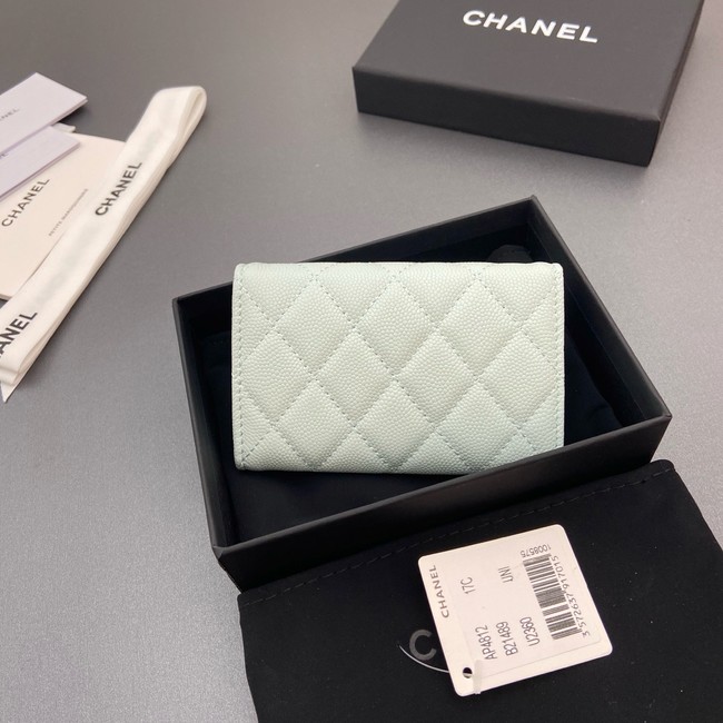 Chanel Flap Card Holder AP4812 Light Blue