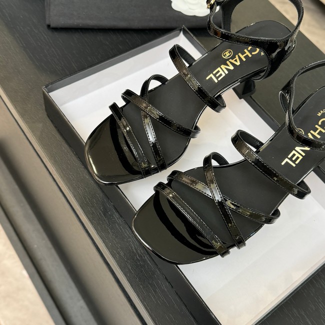 Chanel Sandals Patent Calfskin G46902-5