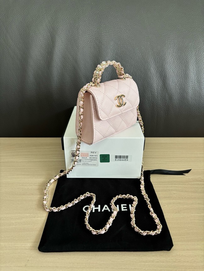 CHANEL Clutch With Chain 96183 pink