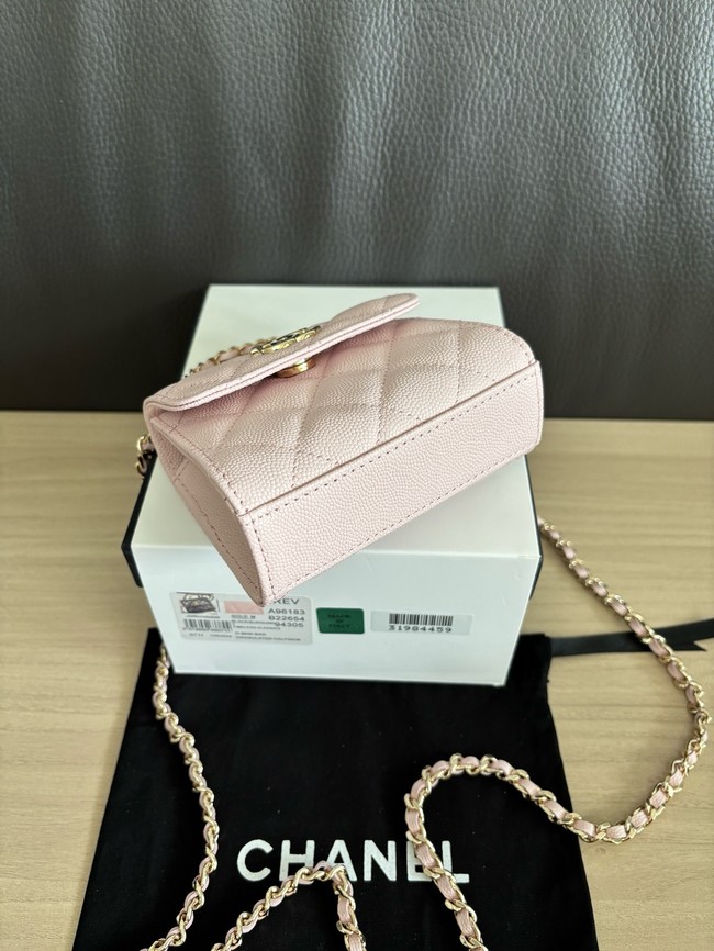 CHANEL Clutch With Chain 96183 pink