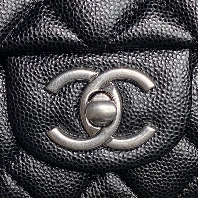 CHANEL Clutch With Chain AS2701 black&Silver Metal