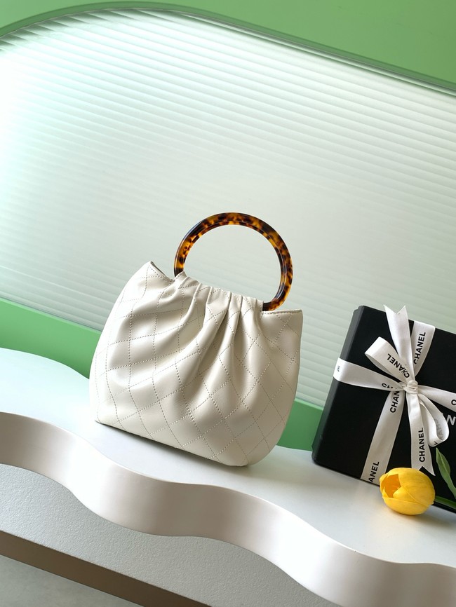 CHANEL Small Hobo Bag AS6022 white