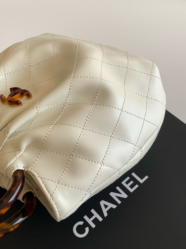 CHANEL Small Hobo Bag AS6022 white
