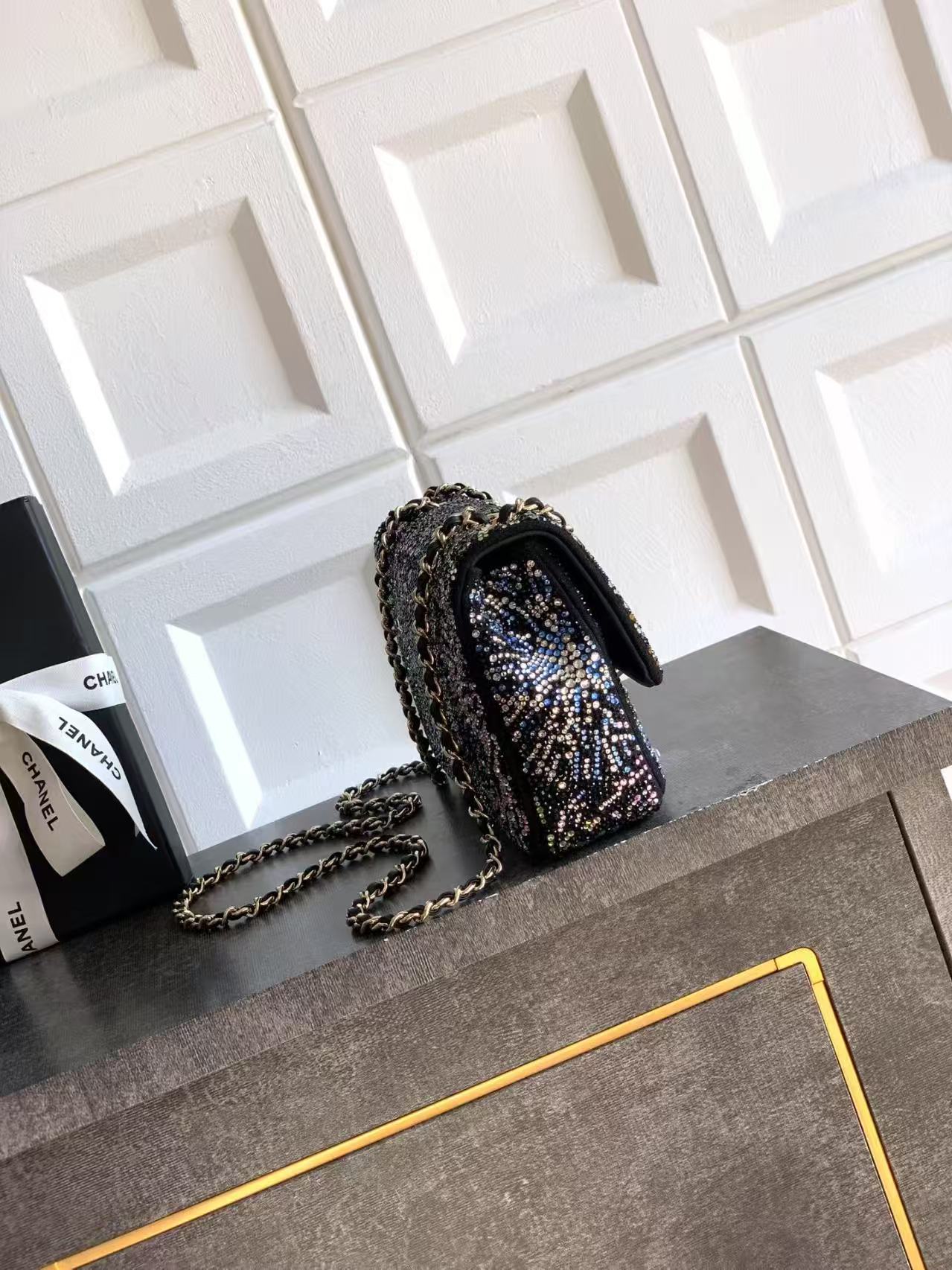 Chanel Starry Sky Diamond Inlay Flat Bag CF6171