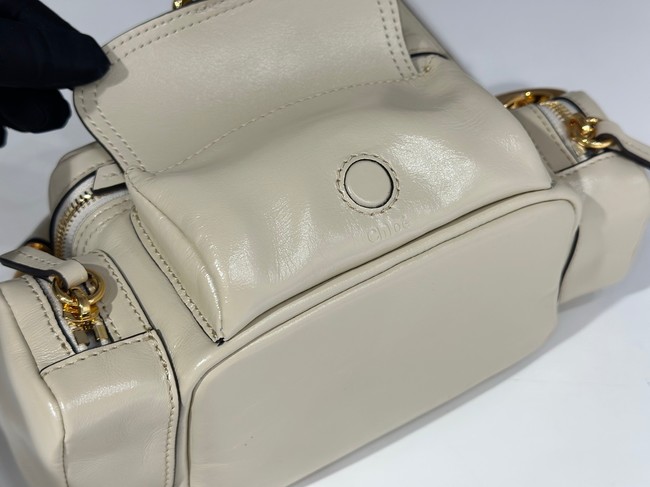 Chloe Soft leather bowling bag W0653 Cream