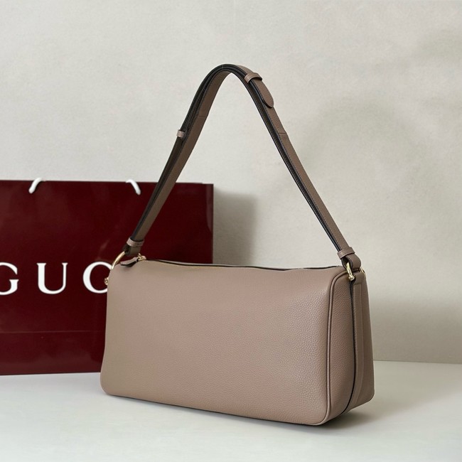 Gucci Half Horsebit large shoulder bag 862530 gray