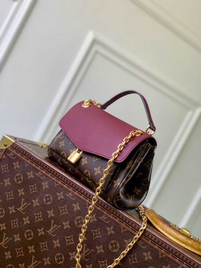 Louis Vuitton Monogram Canvas Shoulder Bag M27067 Purple red