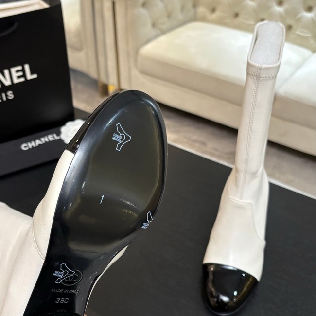 Chanel High Boots Calfskin & Patent Calfskin G46789-2