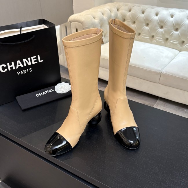 Chanel High Boots Calfskin & Patent Calfskin G46789-3