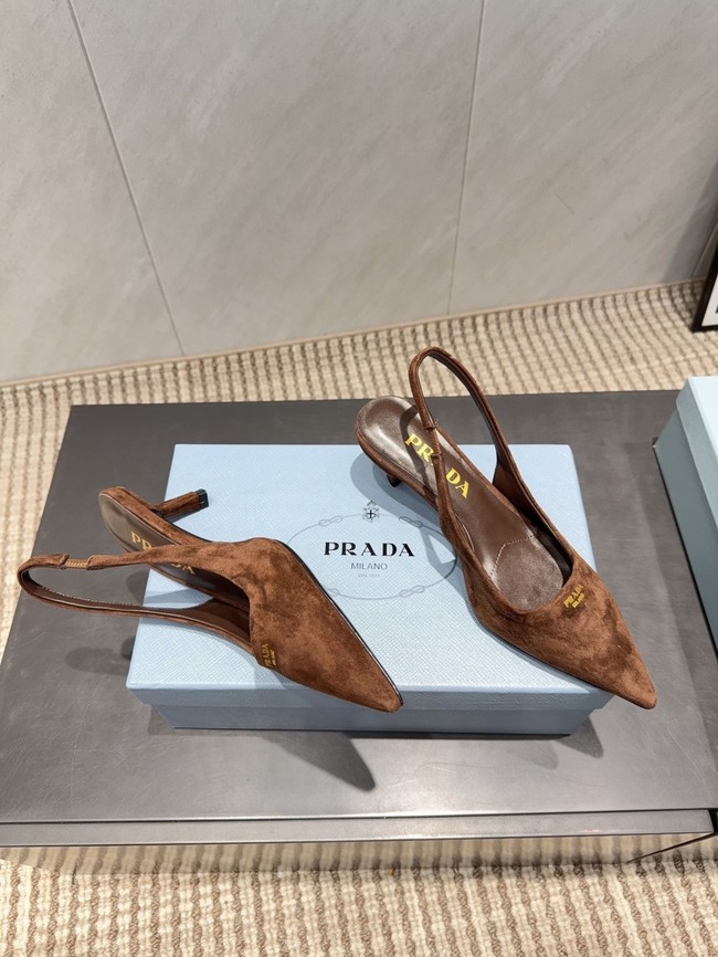 Prada leather slingback pumps 1I901M-2