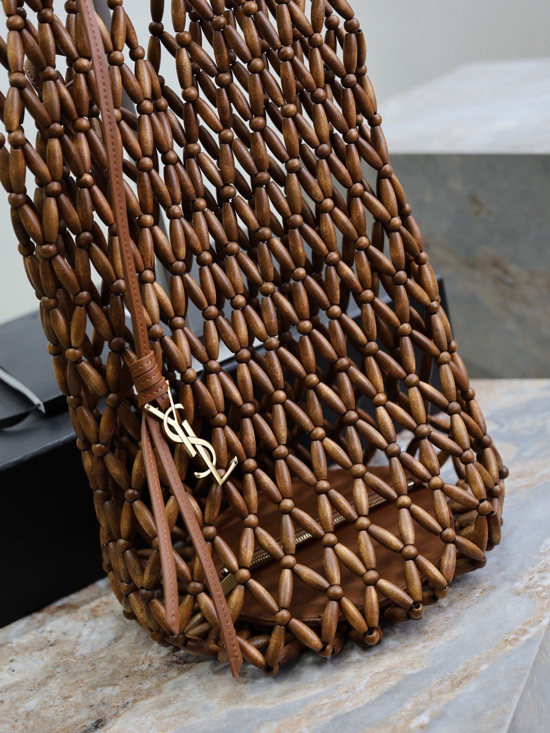 Saint Laurent Bucket Supple Bag 821911 Brown