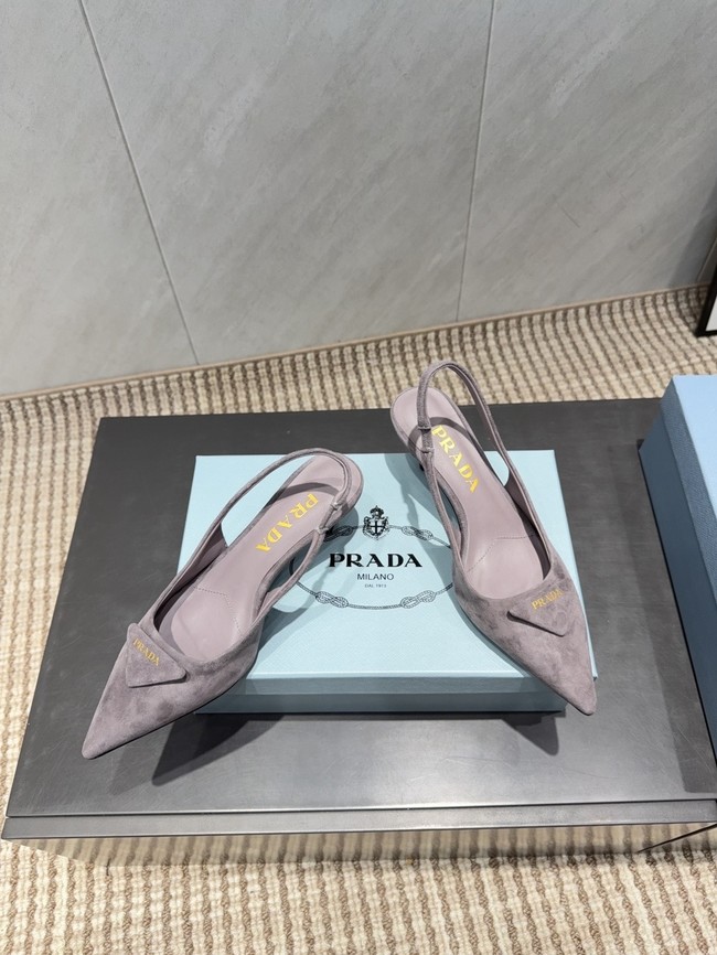 Prada leather slingback pumps 87220-1