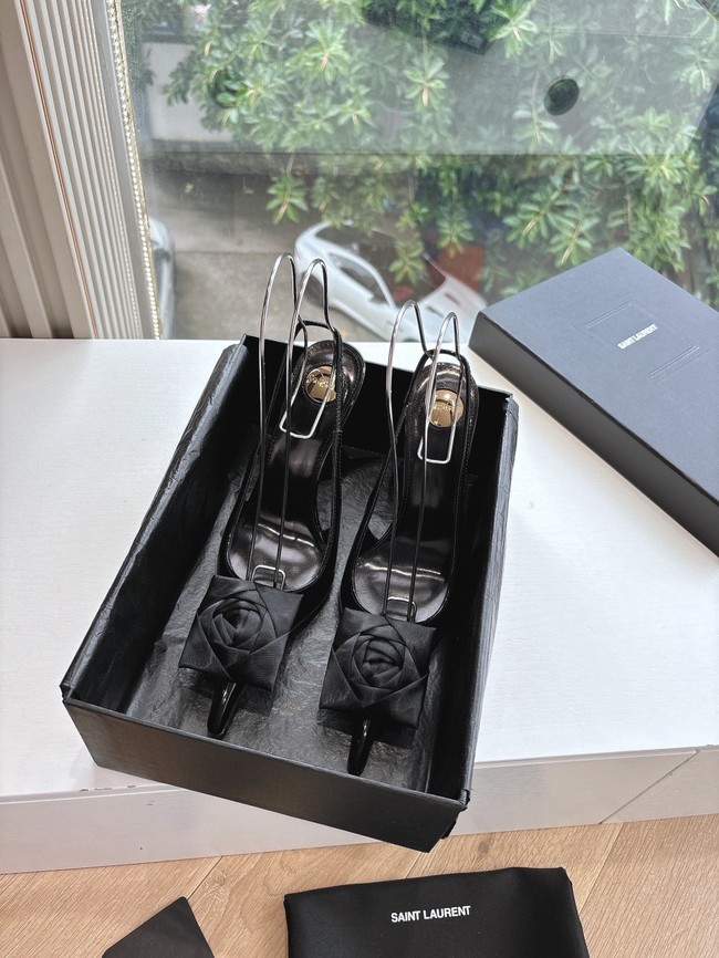 YSL AMALIA slingback pumps in satin crepe 21025-1