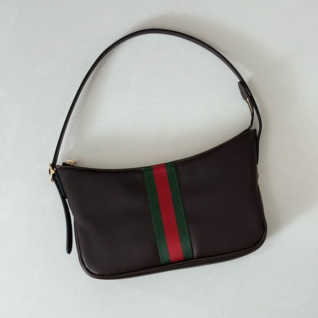 Gucci Half Horsebit small shoulder bag 863406 dark brown 