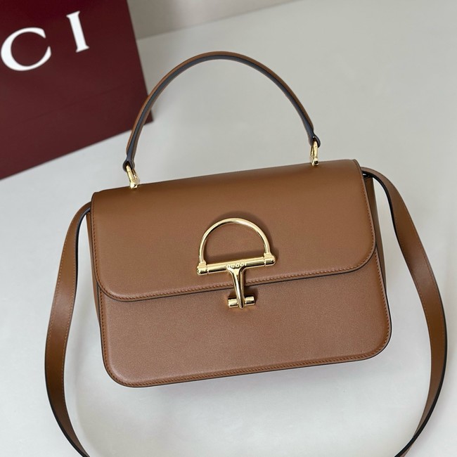 Gucci Siena medium top handle bag 855535 brown 