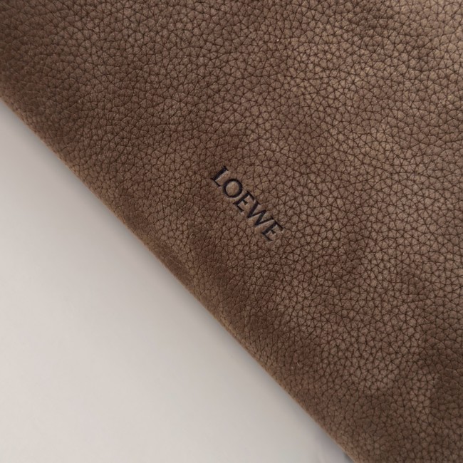 Loewe Flamenco Leather Shoulder Bag 262355 dark brown