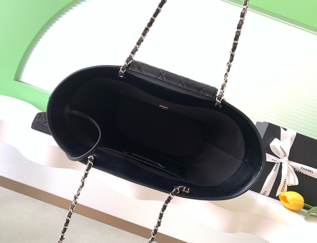 CHANEL Large Tote AS5952 Beige & black