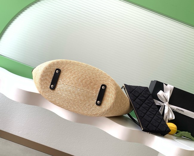 CHANEL Large Tote AS5952 Beige & black