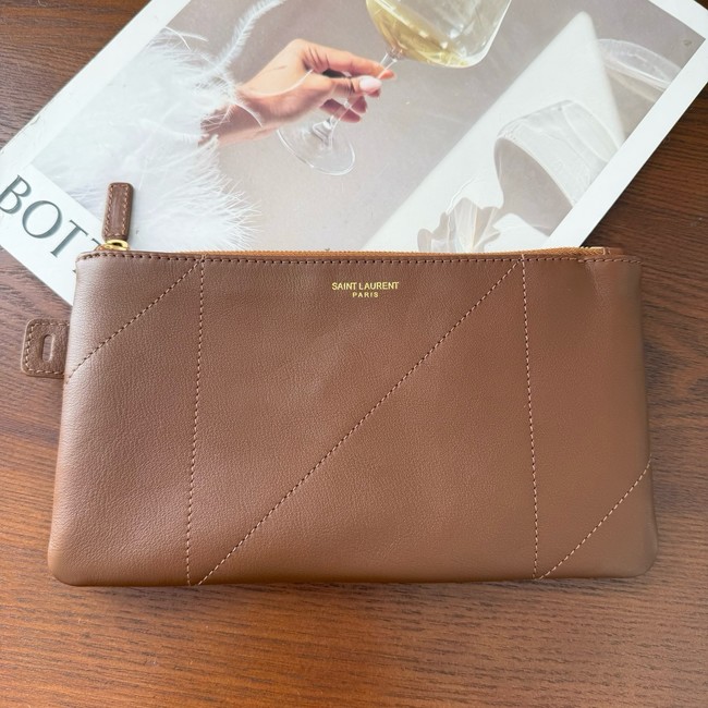 SAINT LAURENT JAMIE SHOPPING IN SUEDE 809824 brown