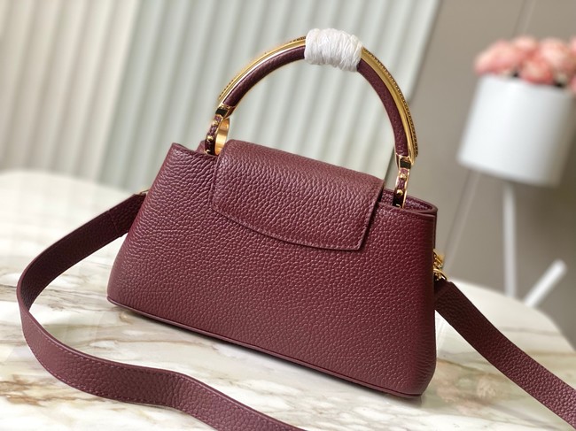 Louis Vuitton Capucines East-West Mini M26345 Grenat Red