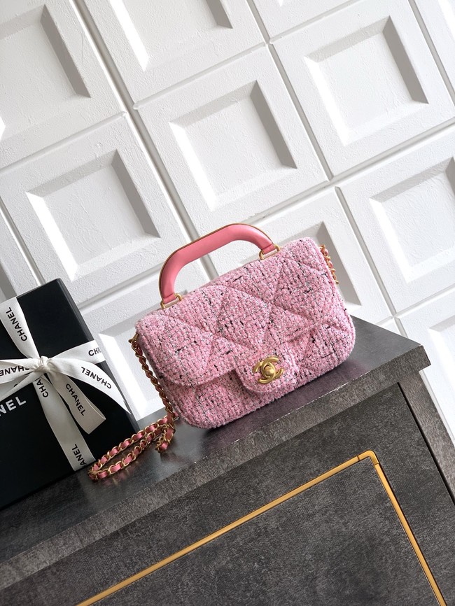 Chanel Flap Bag With Top Handle AS5805 PINK