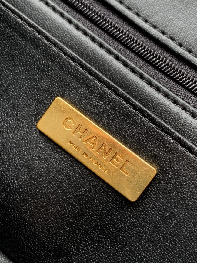 Chanel Large Flap Bag With Top Handle AS5807 BLACK