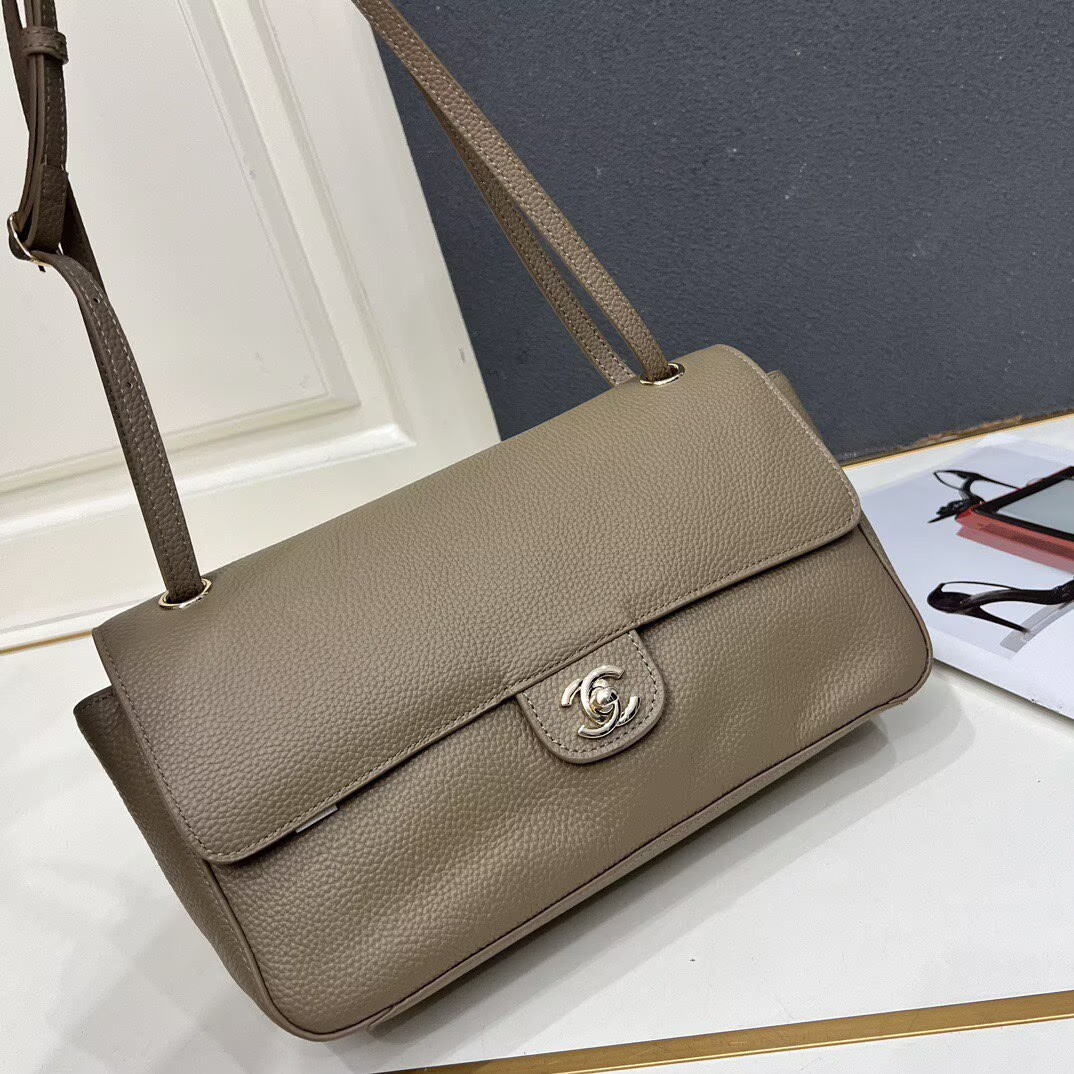 Chanel 26SS Original Leather Tote Shopping Bag 1A013 Gray