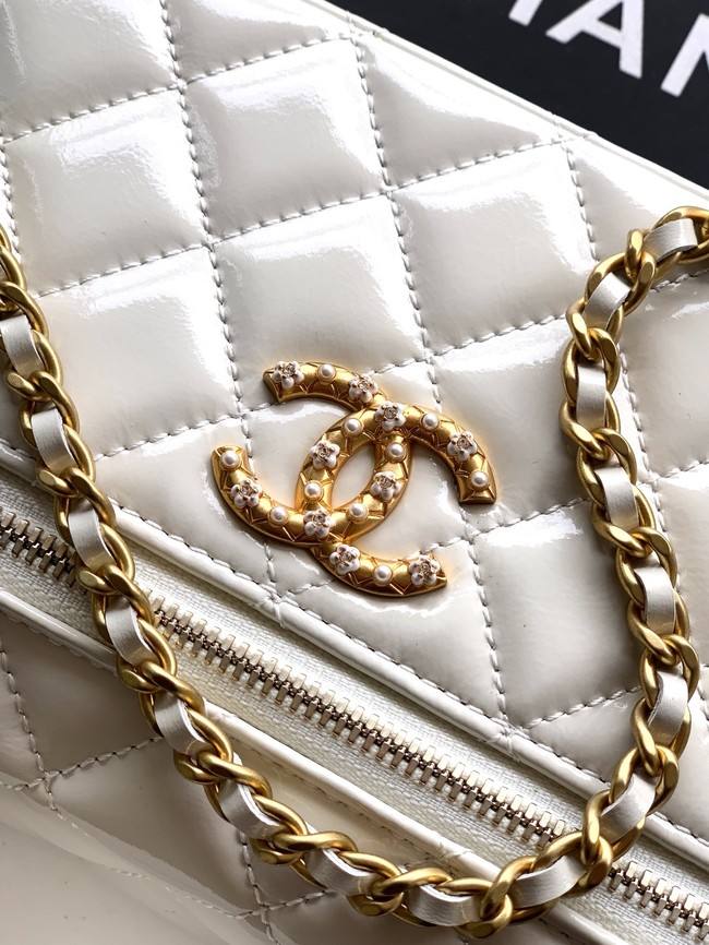 Chanel Vanity with Chain 26C Oil-tanned leather AP4936 white